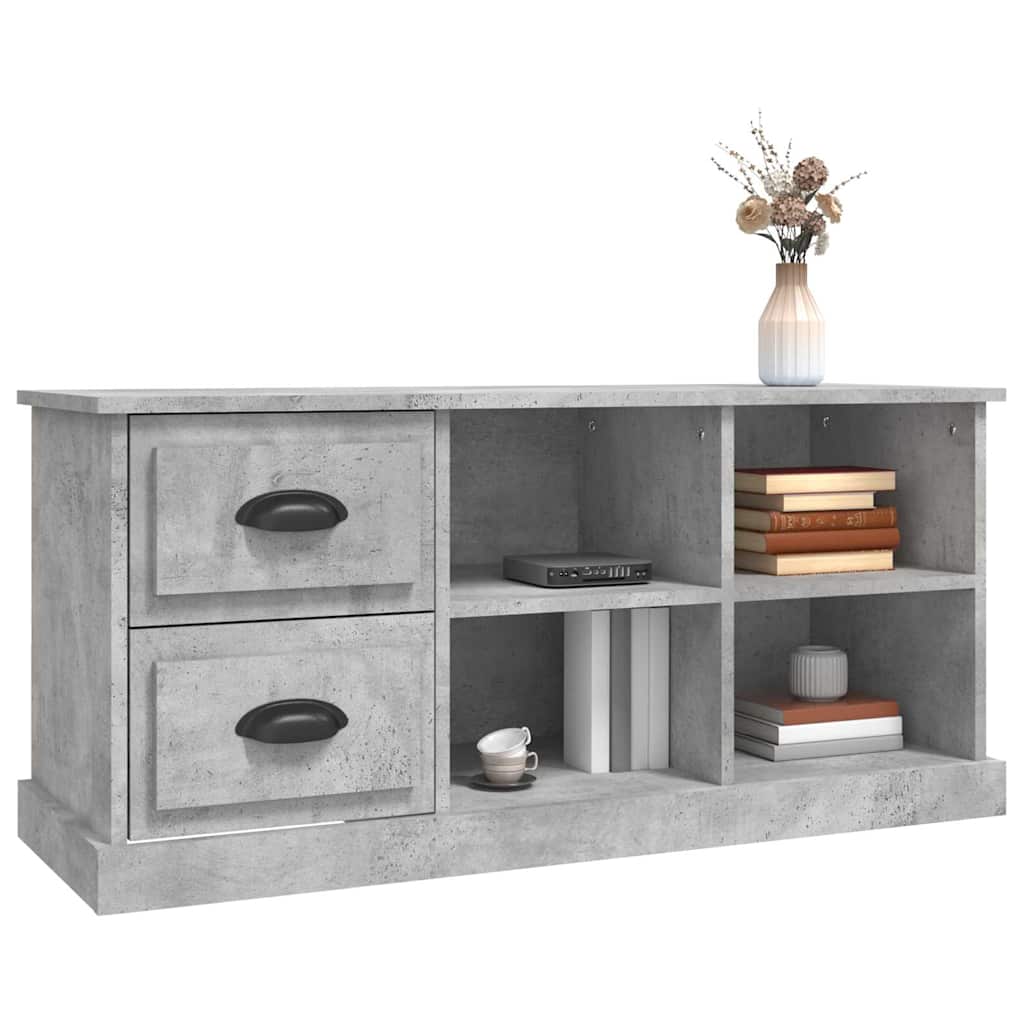 vidaXL Szafka pod TV, szarość betonu, 102x35,5x47,5 cm