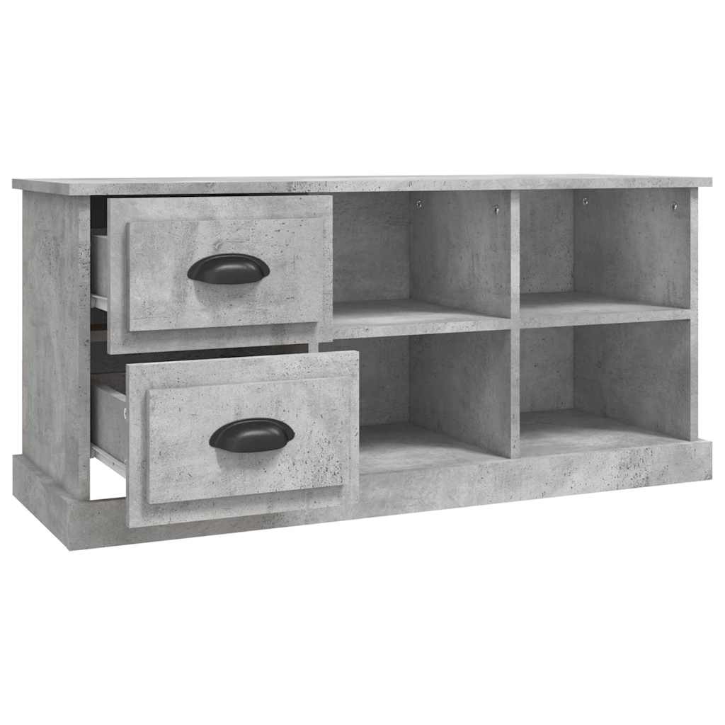 vidaXL Szafka pod TV, szarość betonu, 102x35,5x47,5 cm