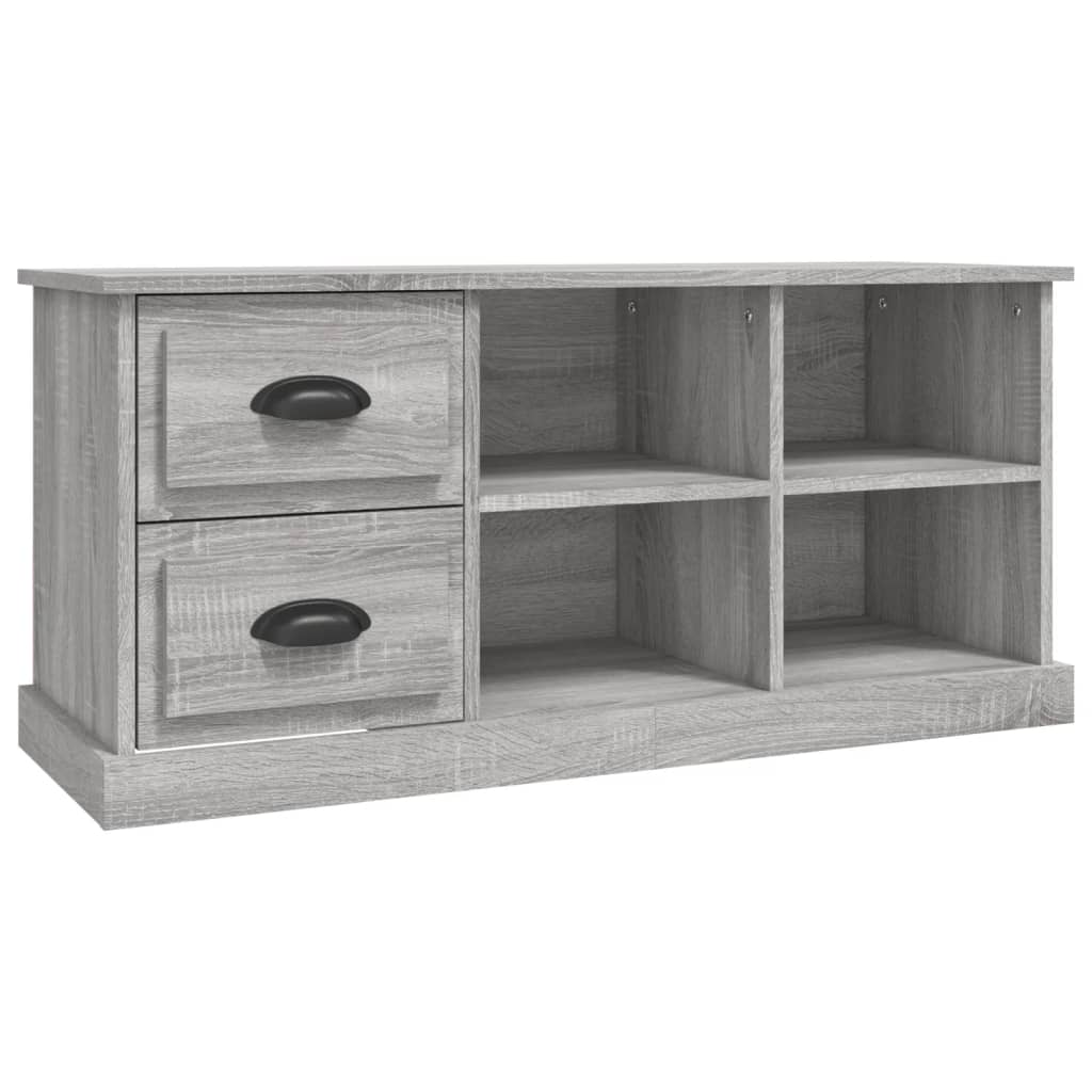 vidaXL Szafka pod TV, szary dąb sonoma, 102x35,5x47,5 cm
