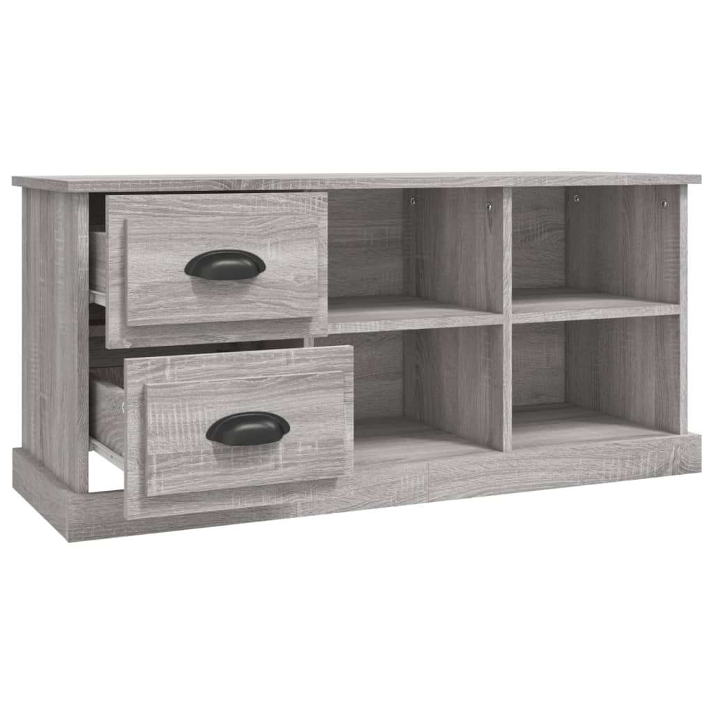 vidaXL Szafka pod TV, szary dąb sonoma, 102x35,5x47,5 cm