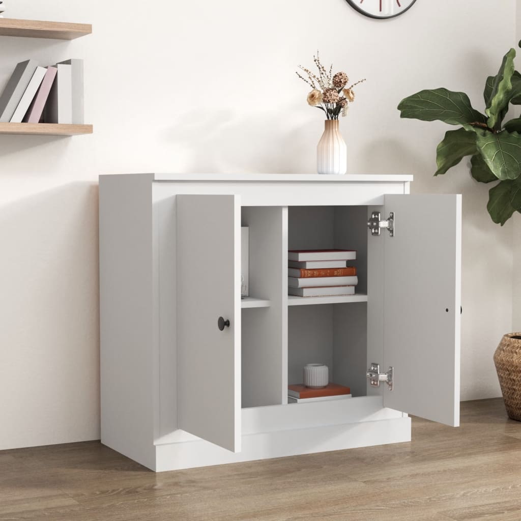 vidaXL Szafka, biała, 70x35,5x67,5 cm, materiał drewnopochodny