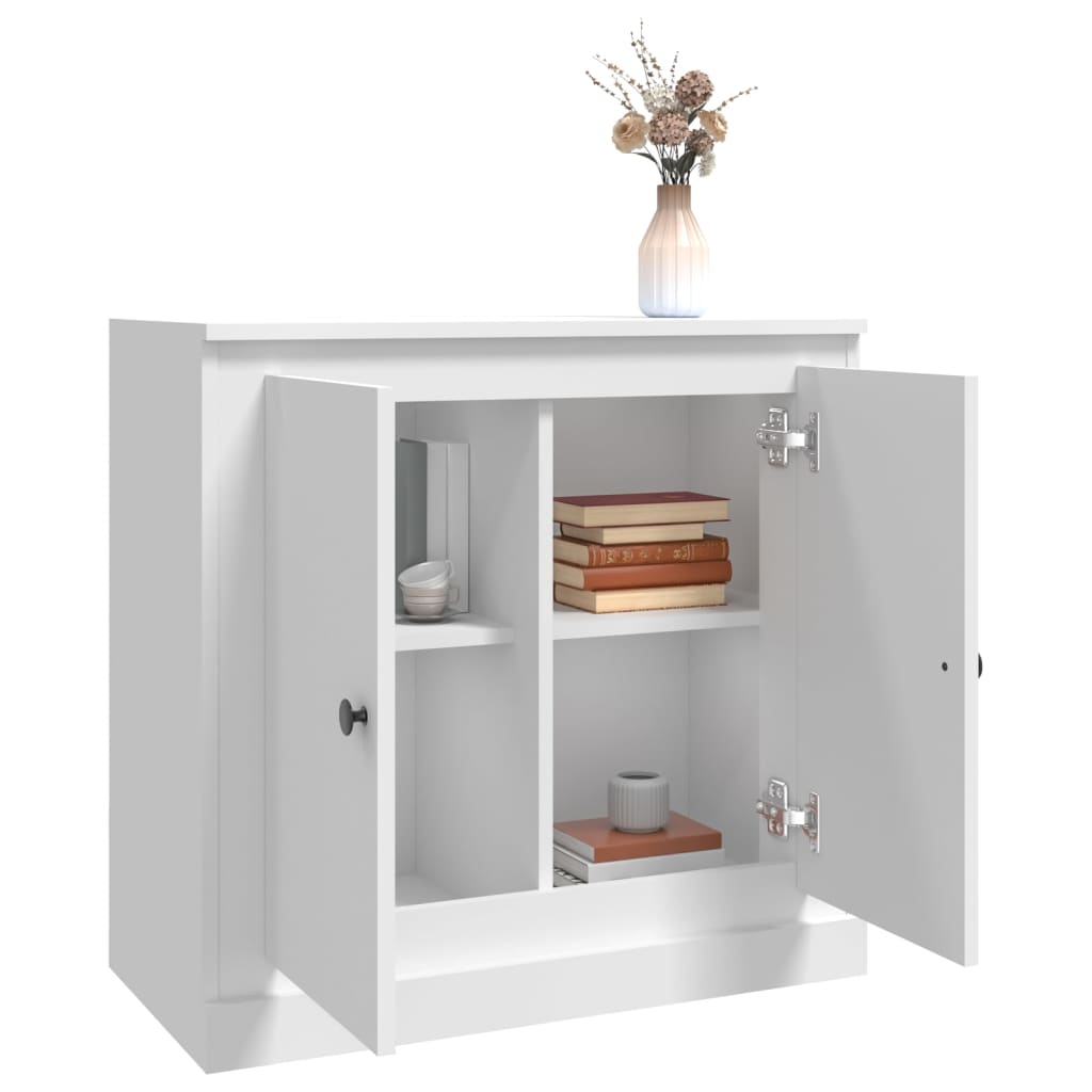 vidaXL Szafka, biała, 70x35,5x67,5 cm, materiał drewnopochodny