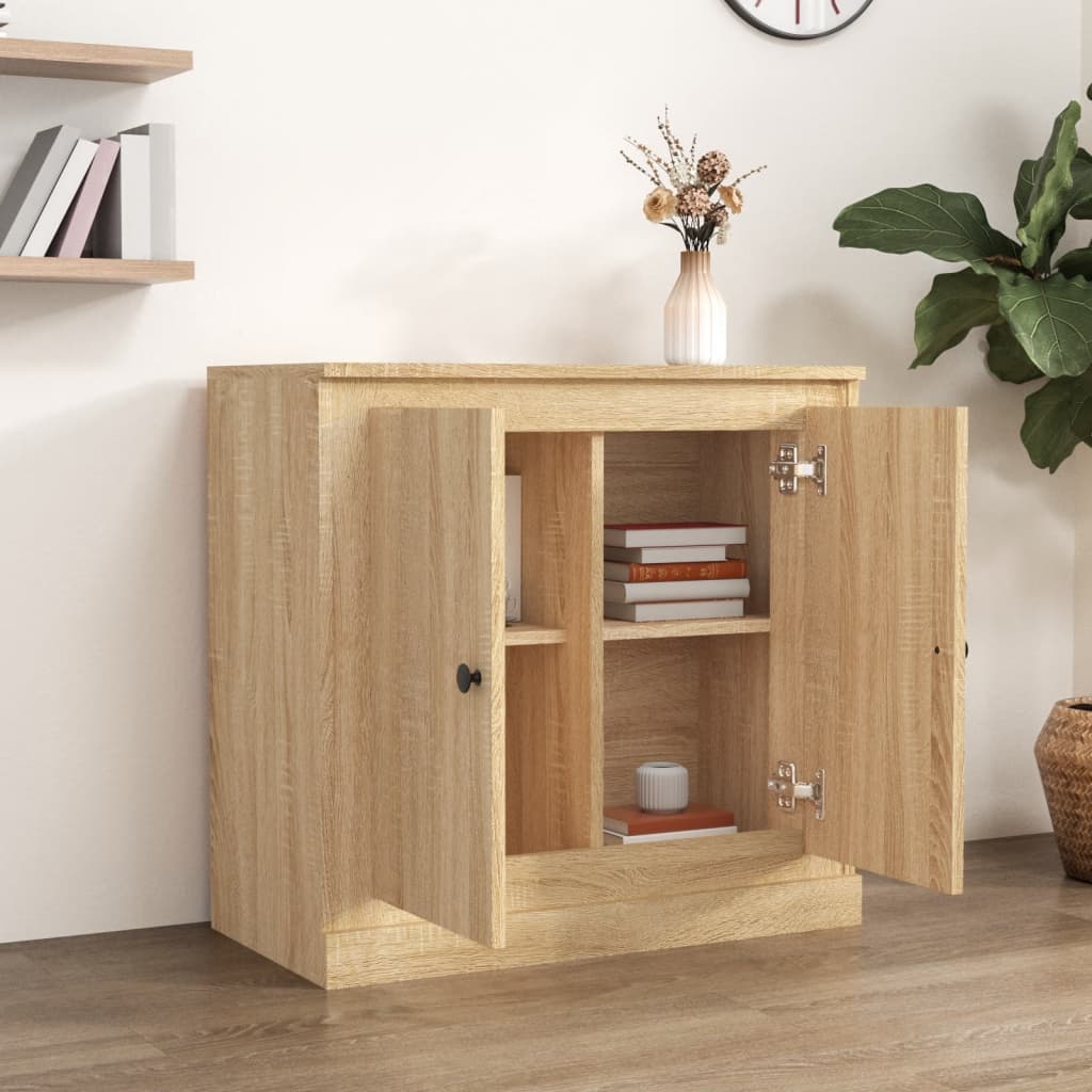 vidaXL Szafka, dąb sonoma, 70x35,5x67,5 cm, materiał drewnopochodny