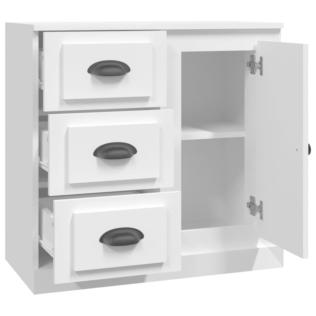 vidaXL Szafka, biała, 70x35,5x67,5 cm, materiał drewnopochodny