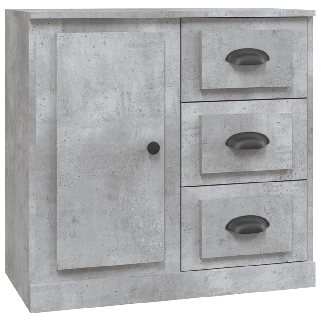 vidaXL Szafka, szarość betonu, 70x35,5x67,5cm, materiał drewnopochodny