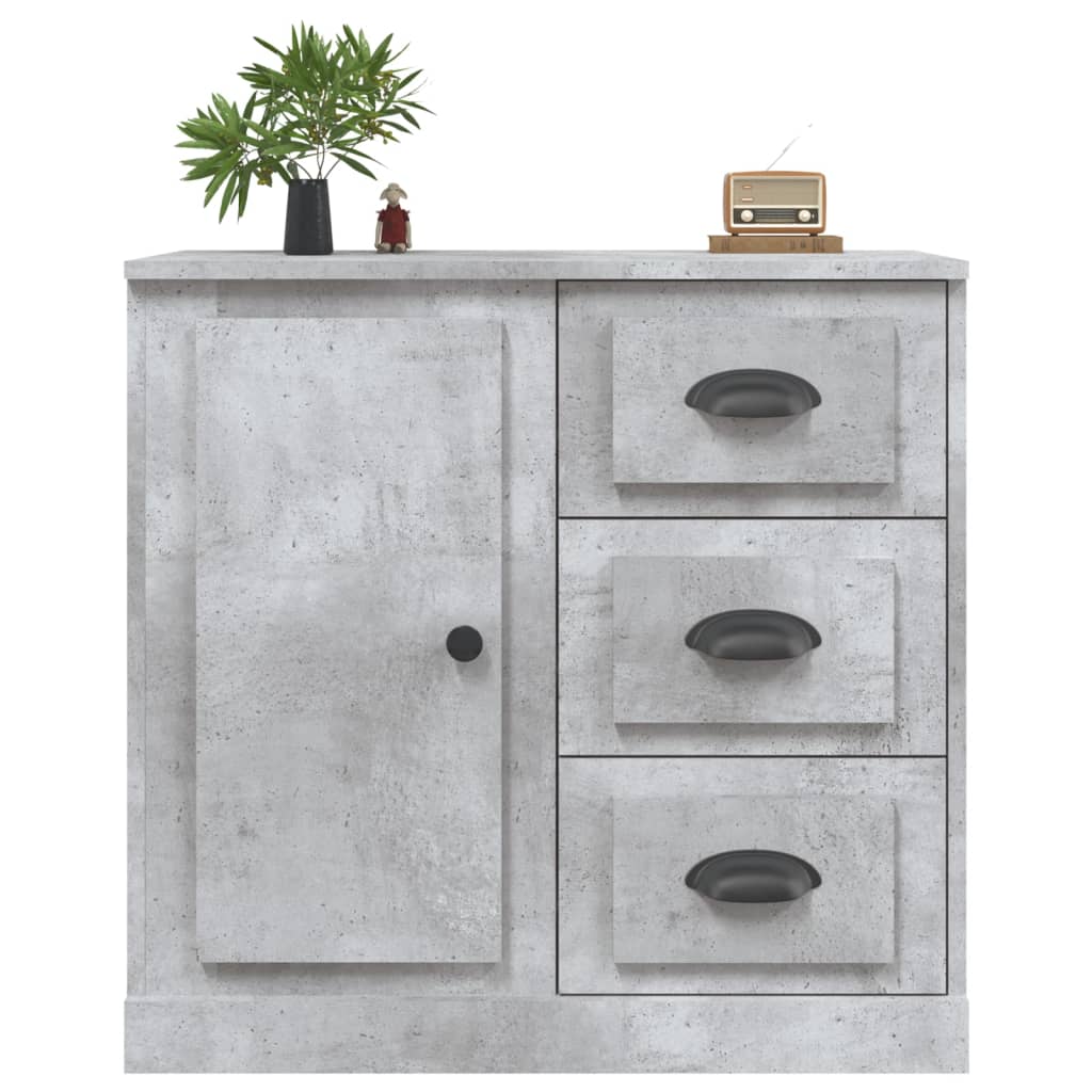 vidaXL Szafka, szarość betonu, 70x35,5x67,5cm, materiał drewnopochodny