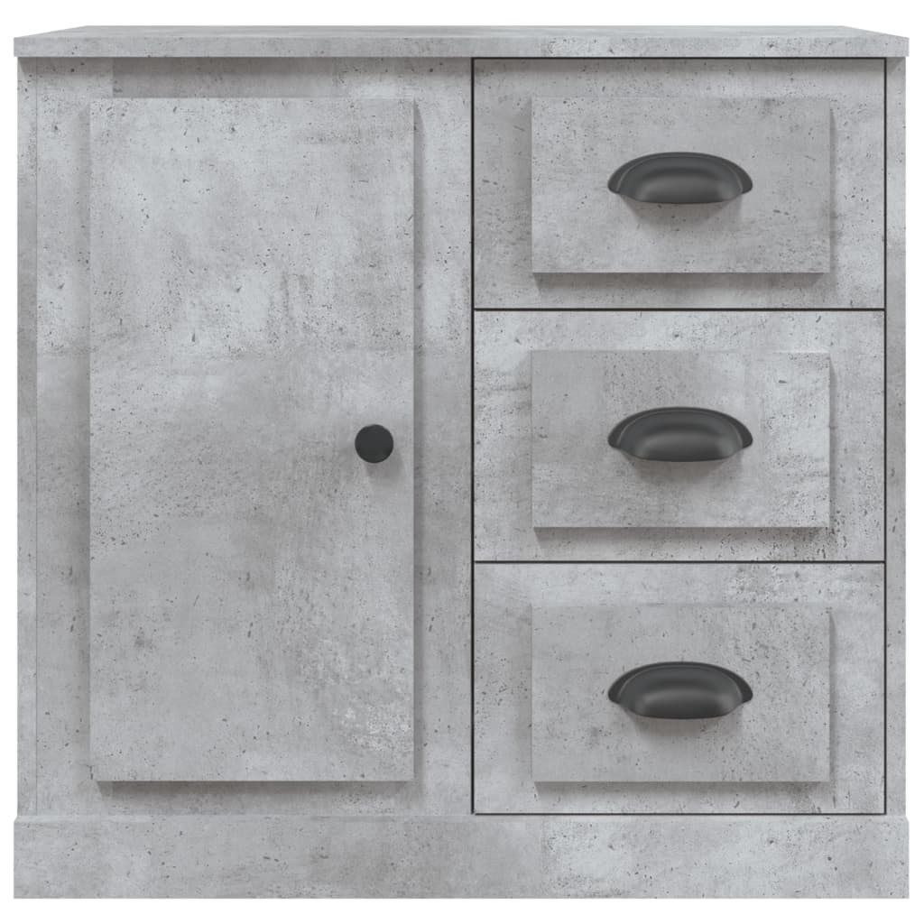 vidaXL Szafka, szarość betonu, 70x35,5x67,5cm, materiał drewnopochodny