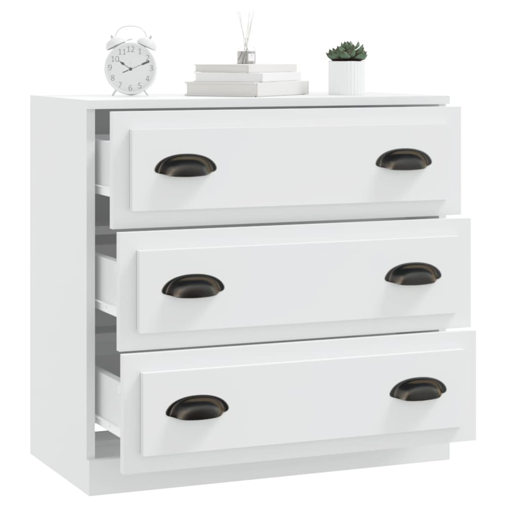 vidaXL Szafka, biała, 70x35,5x67,5 cm, materiał drewnopochodny