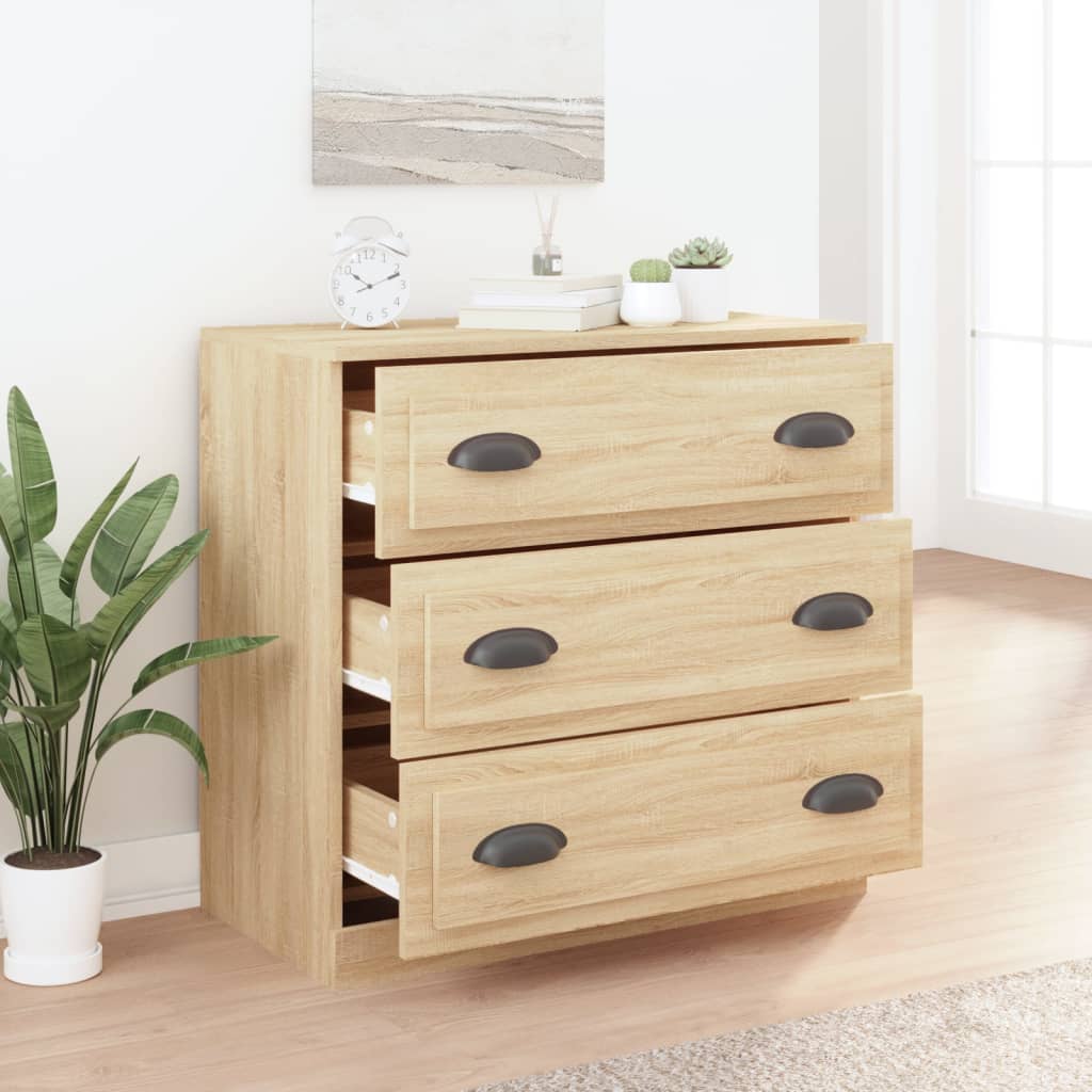 vidaXL Szafka, dąb sonoma, 70x35,5x67,5 cm, materiał drewnopochodny