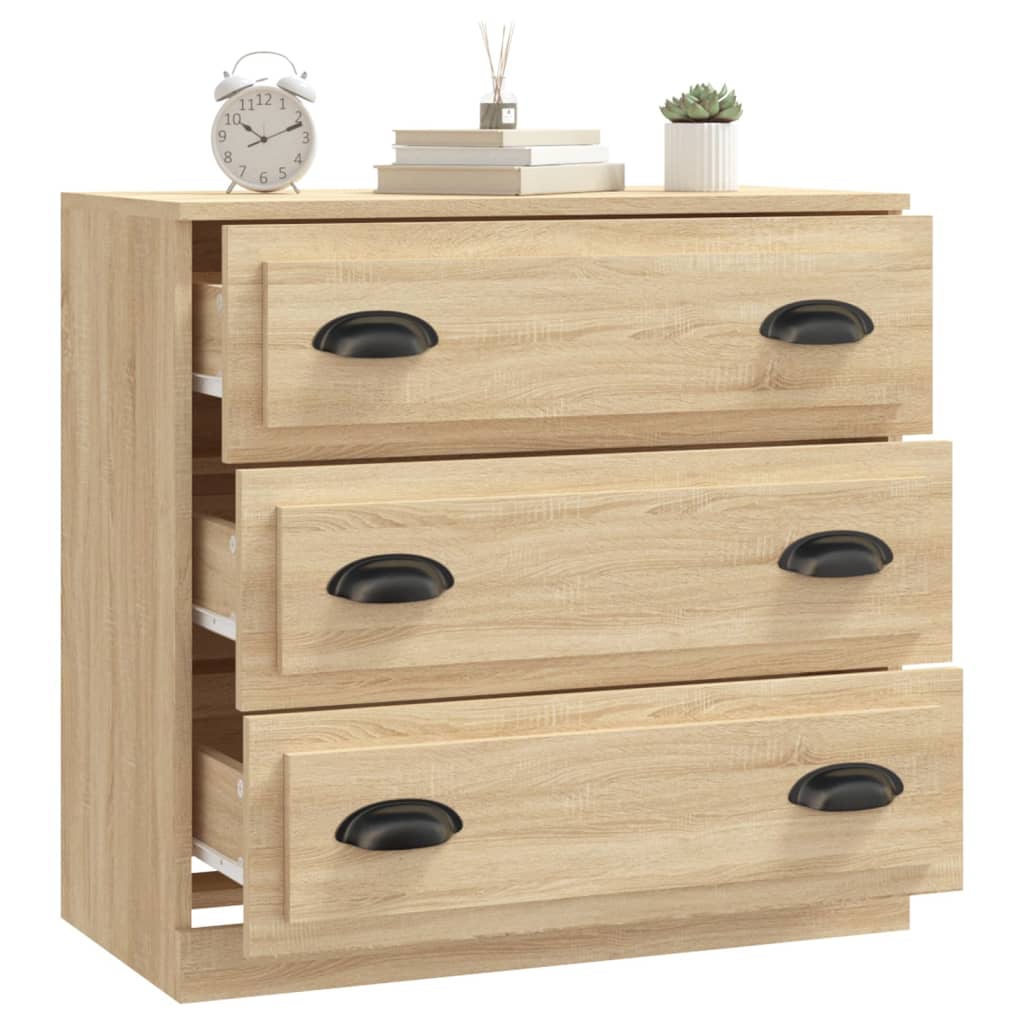 vidaXL Szafka, dąb sonoma, 70x35,5x67,5 cm, materiał drewnopochodny