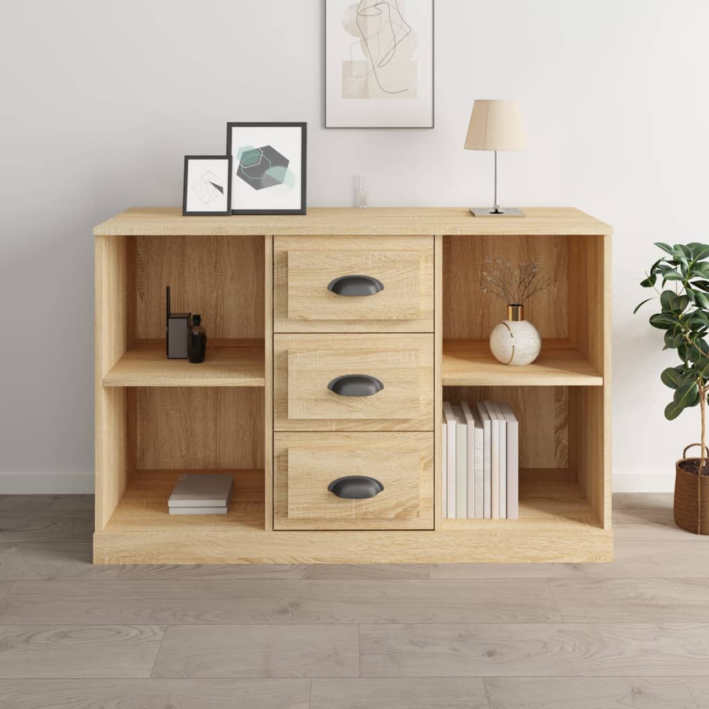 vidaXL Szafka, dąb sonoma, 104,5x35,5x67,5 cm, materiał drewnopochodny