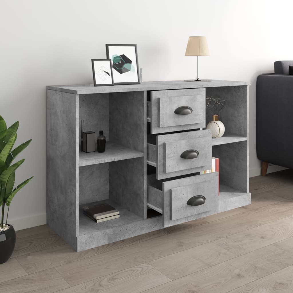 vidaXL Szafka, szarość betonu, 104,5x35,5x67,5 cm