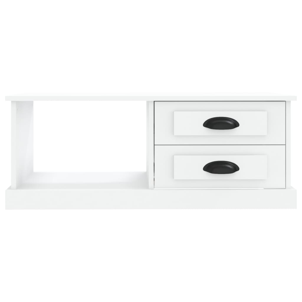 vidaXL Stolik kawowy, biały, 90x50x35, materiał drewnopochodny