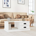 vidaXL Stolik kawowy, biały, 90x50x35, materiał drewnopochodny