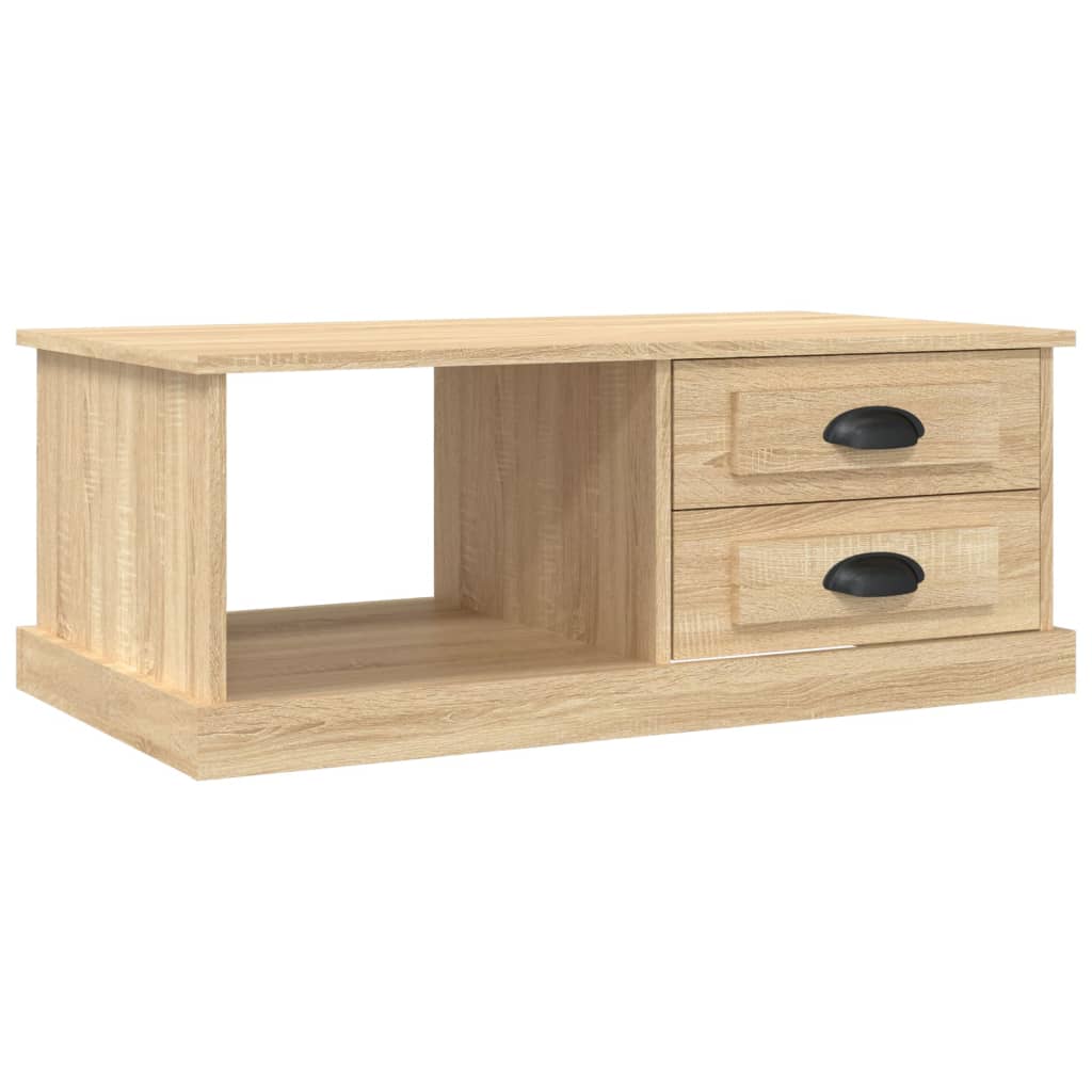 vidaXL Stolik kawowy, dąb sonoma, 90x50x35 cm, materiał drewnopochodny