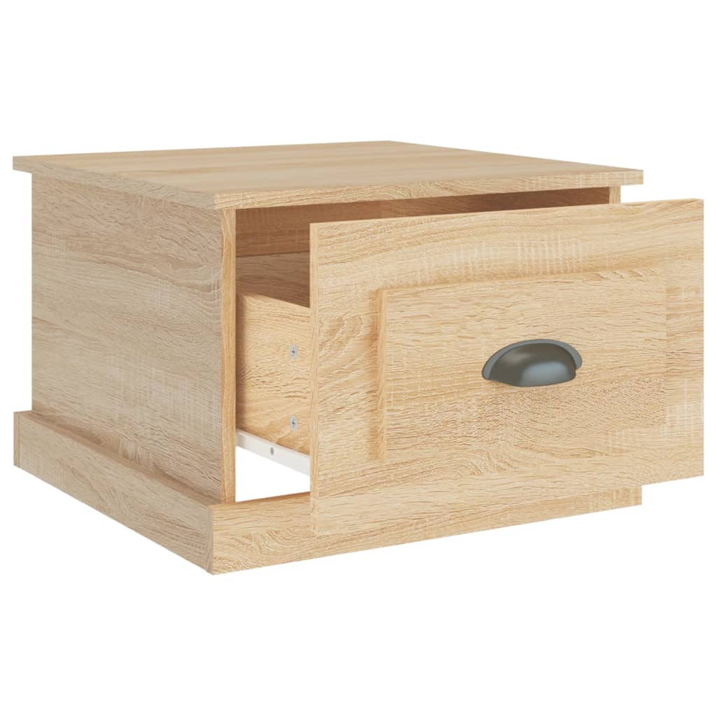 vidaXL Stolik kawowy, dąb sonoma, 50x50x35 cm, materiał drewnopochodny