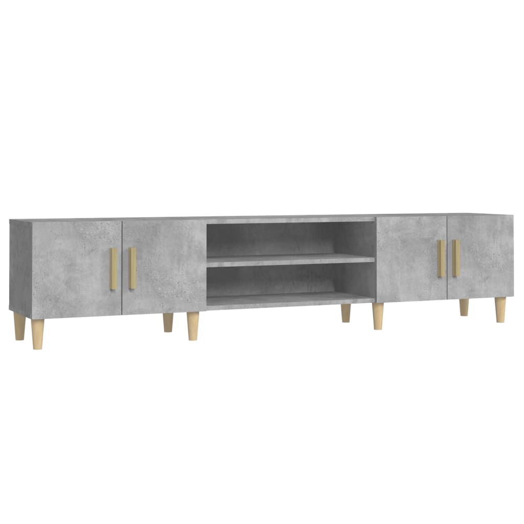 vidaXL Szafka pod TV, szarość betonu, 180x31,5x40 cm