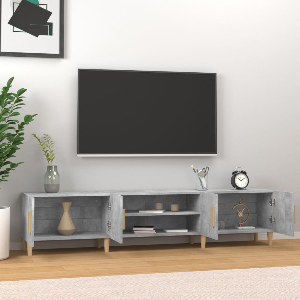 vidaXL Szafka pod TV, szarość betonu, 180x31,5x40 cm