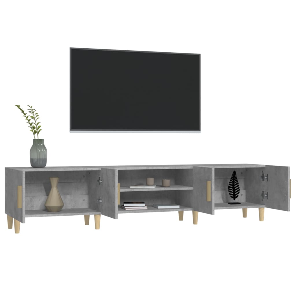 vidaXL Szafka pod TV, szarość betonu, 180x31,5x40 cm