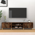 vidaXL Szafka pod TV, przydymiony dąb, 180x31,5x40 cm