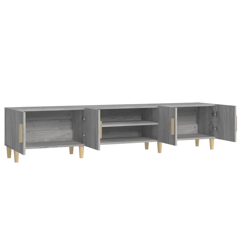 vidaXL Szafka pod TV, szary dąb sonoma, 180x31,5x40 cm