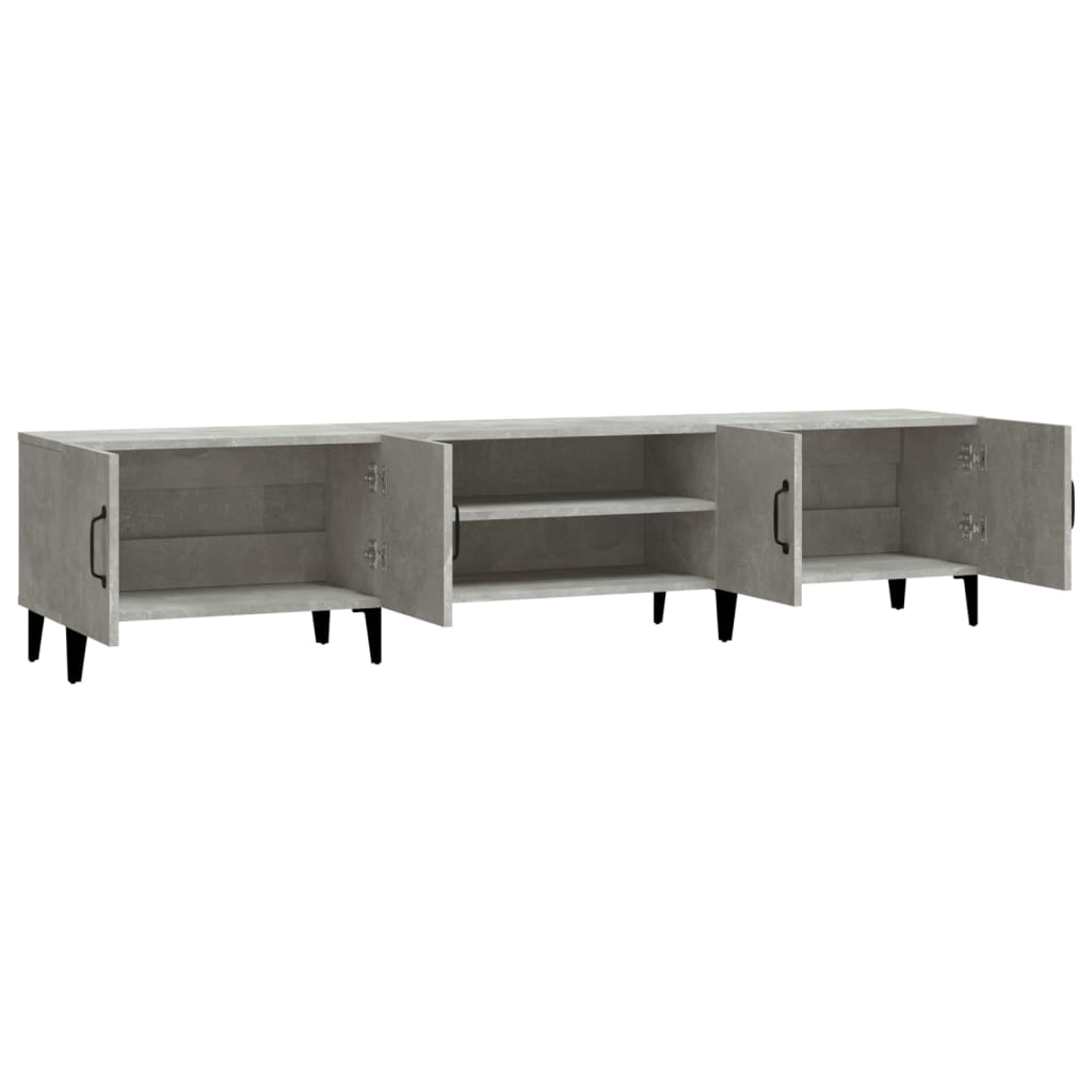 vidaXL Szafka pod TV, szarość betonu, 180x31,5x40 cm