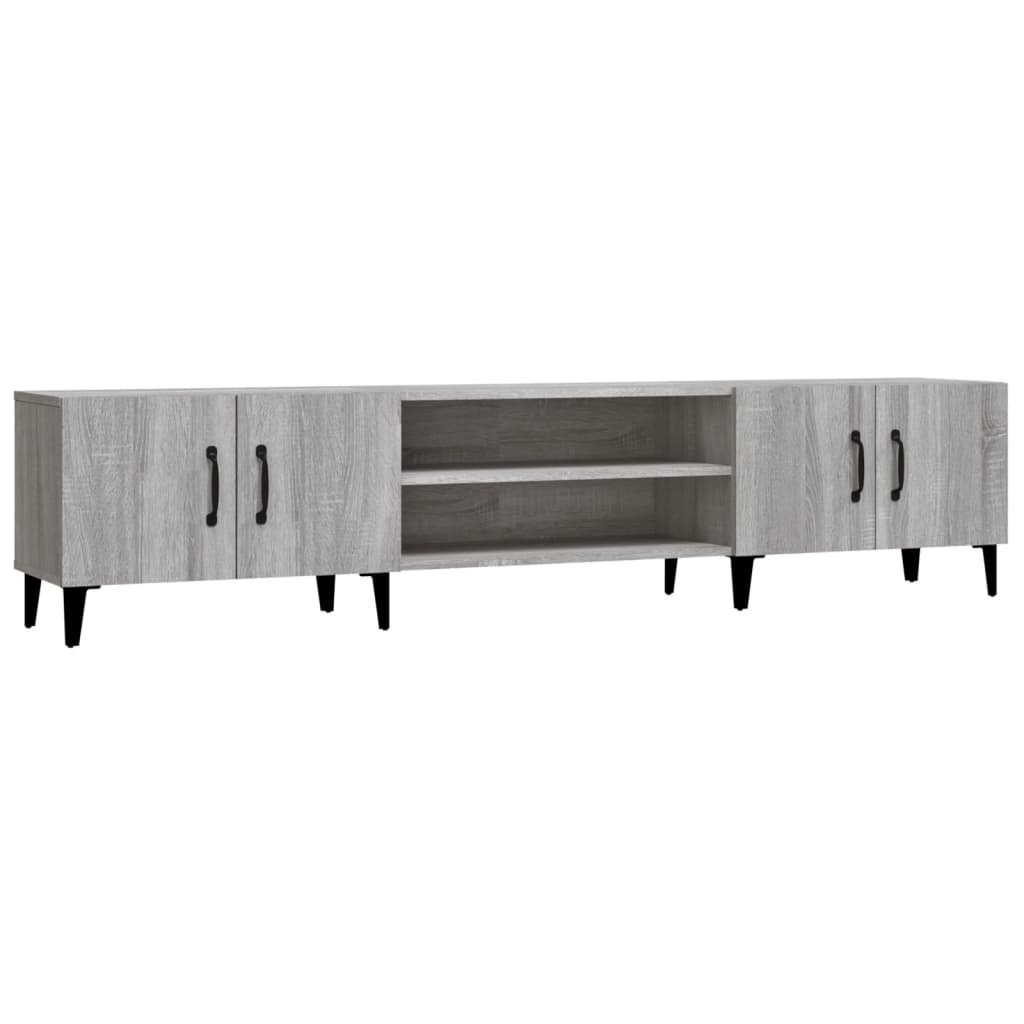 vidaXL Szafka pod TV, szary dąb sonoma, 180x31,5x40 cm