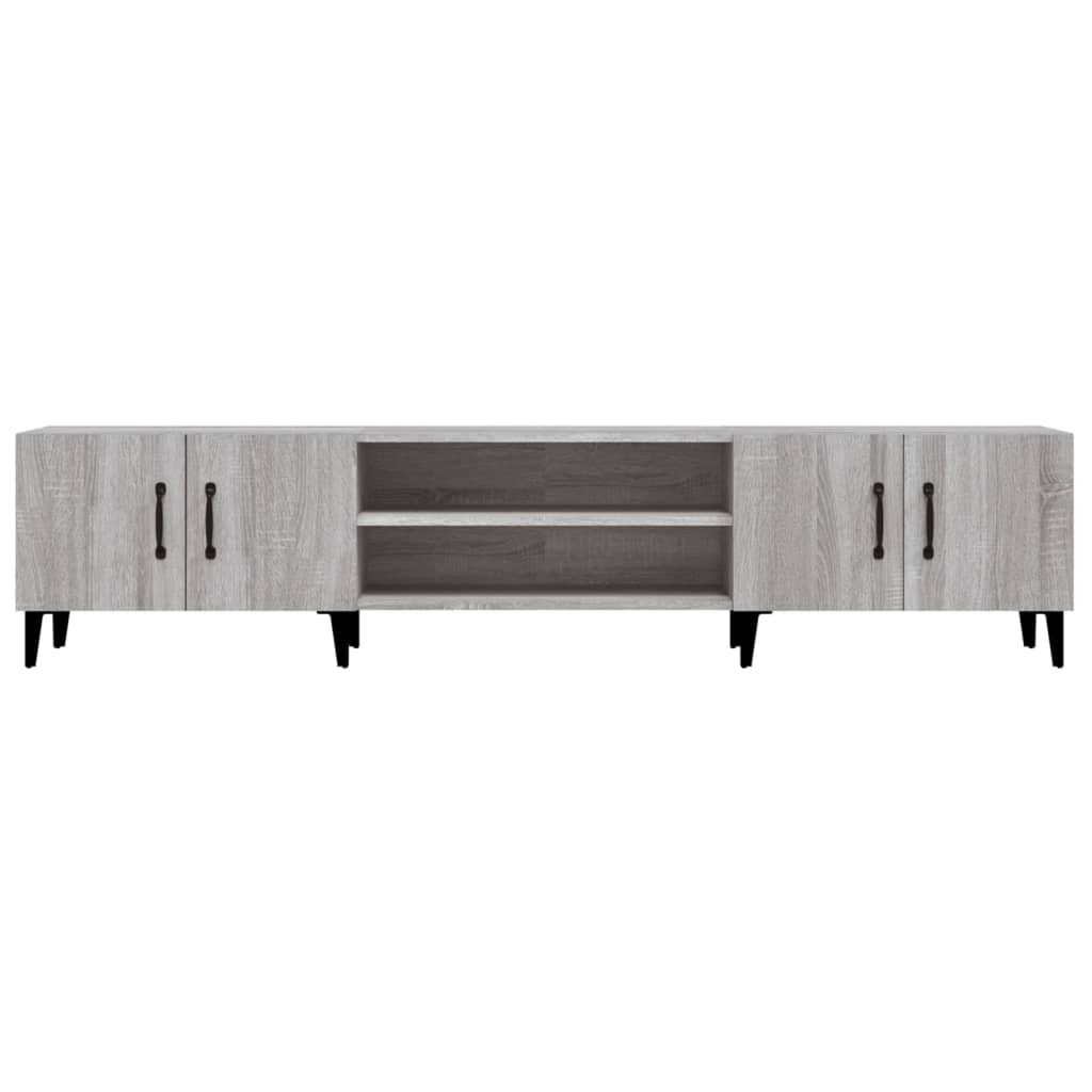 vidaXL Szafka pod TV, szary dąb sonoma, 180x31,5x40 cm