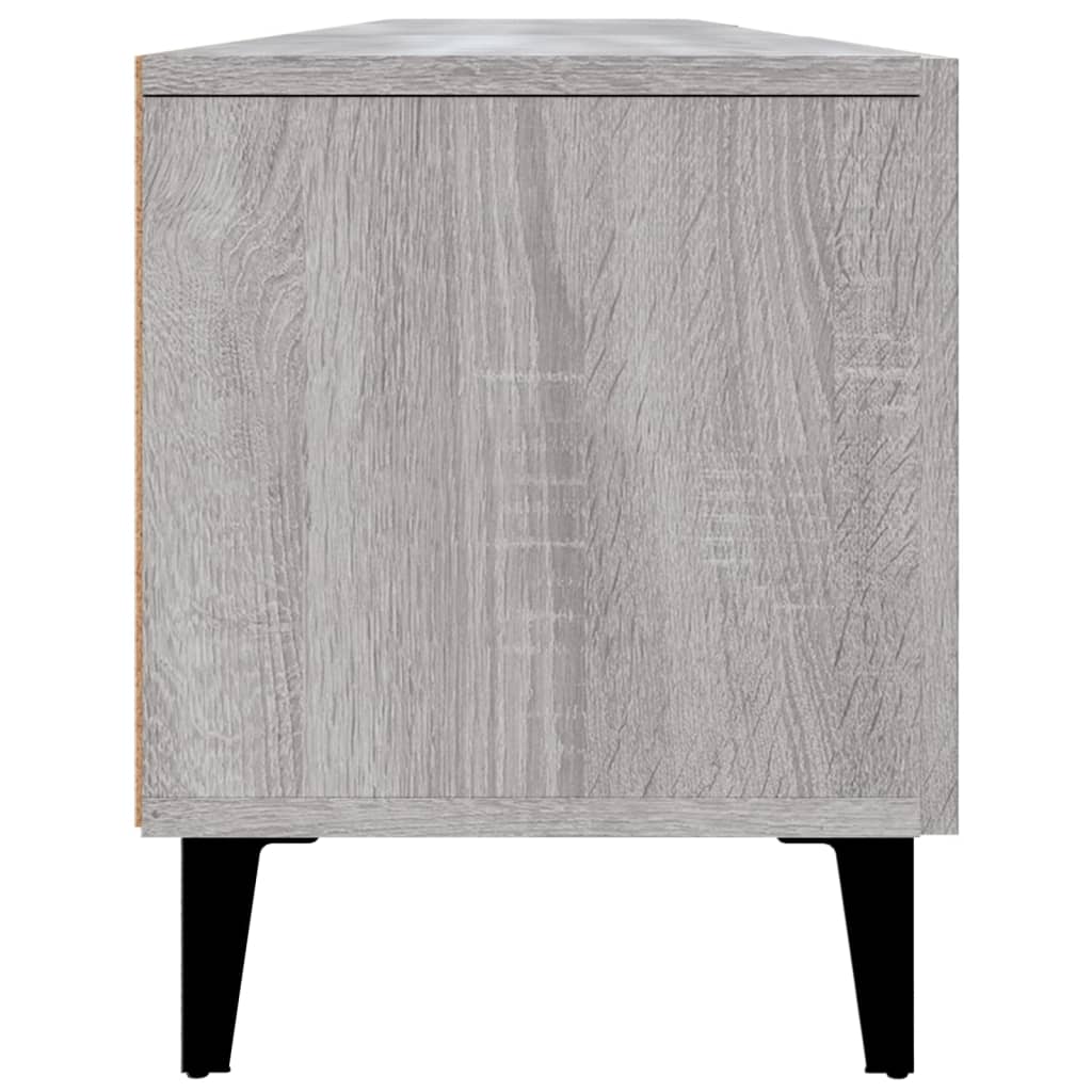 vidaXL Szafka pod TV, szary dąb sonoma, 180x31,5x40 cm