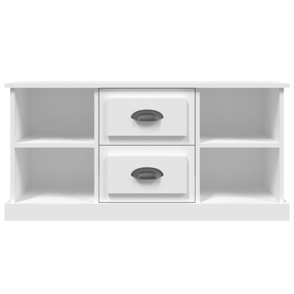 vidaXL Szafka pod TV, biała, 99,5x35,5x48 cm, materiał drewnopochodny