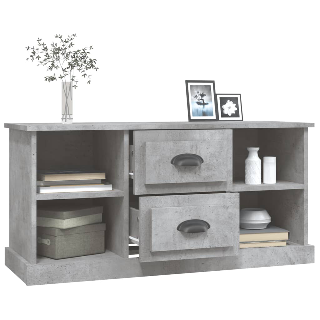 vidaXL Szafka pod TV, szarość betonu, 99,5x35,5x48 cm