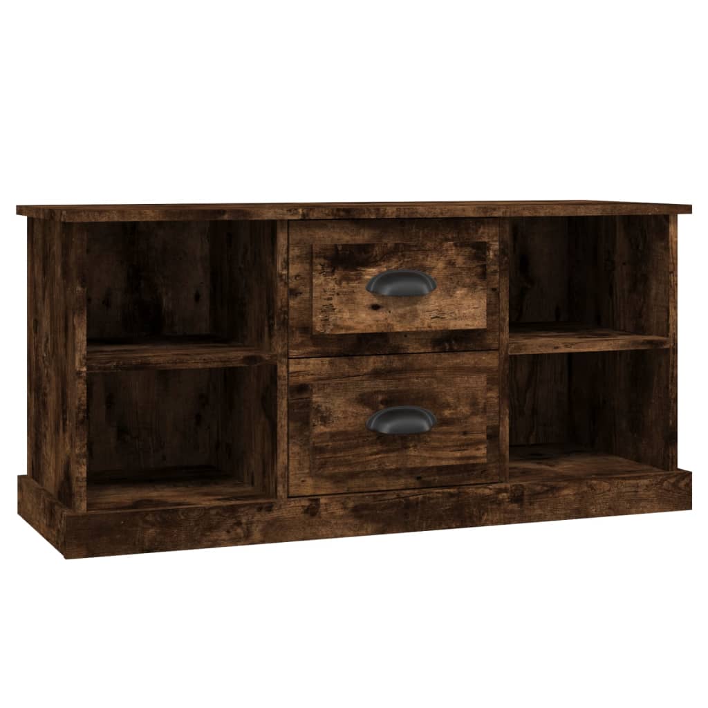 vidaXL Szafka pod telewizor, przydymiony dąb, 99,5x35,5x48 cm