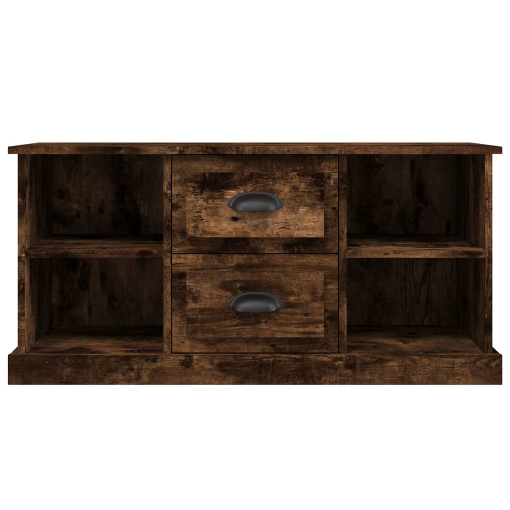 vidaXL Szafka pod telewizor, przydymiony dąb, 99,5x35,5x48 cm
