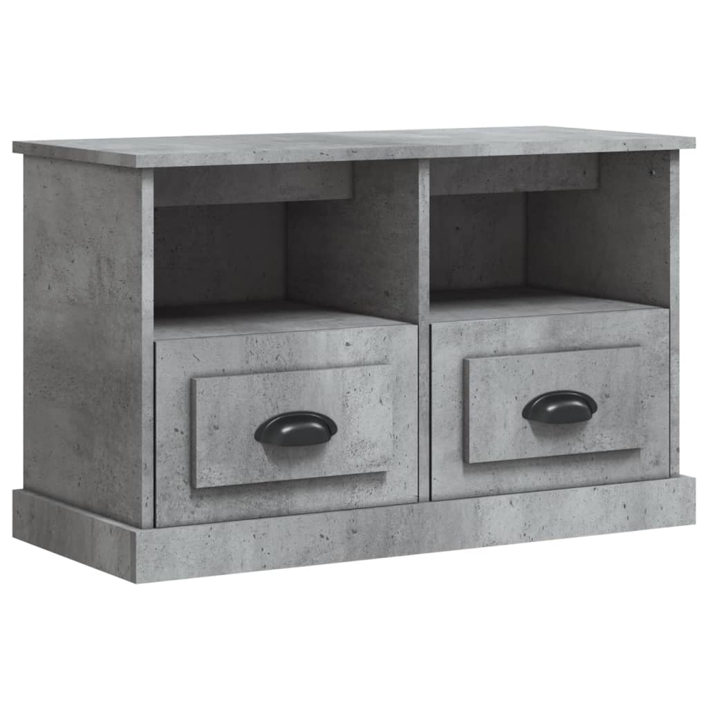 vidaXL Szafka pod TV, szary beton, 80x35x50cm, materiał drewnopochodny