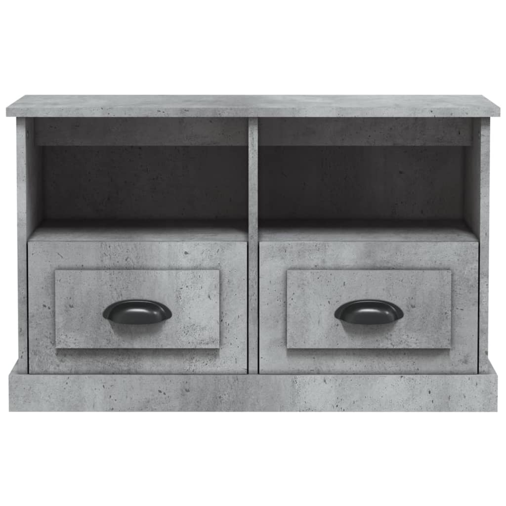 vidaXL Szafka pod TV, szary beton, 80x35x50cm, materiał drewnopochodny