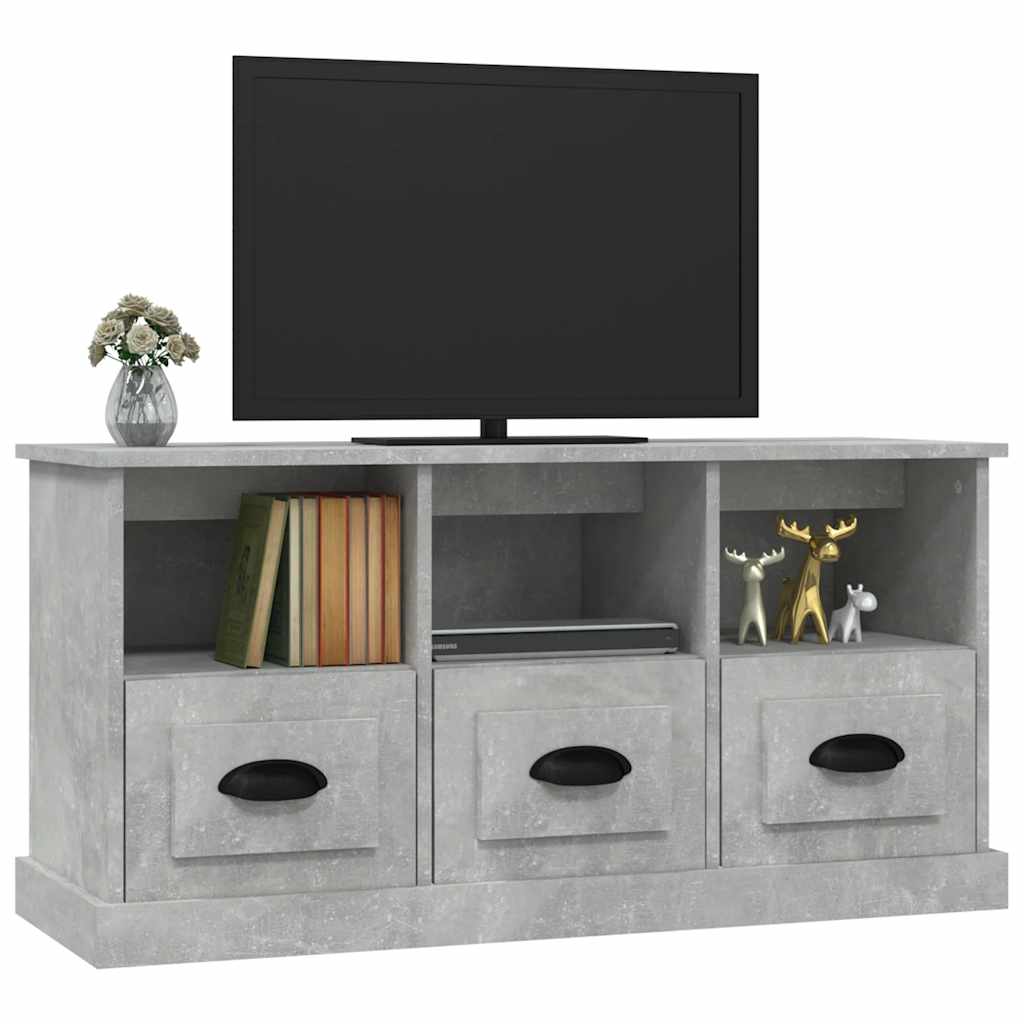 vidaXL Szafka pod TV, szarość betonu, 100x35x50 cm