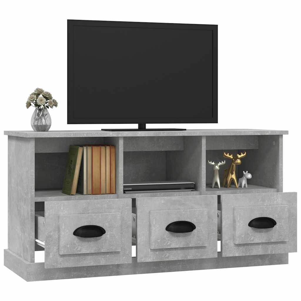 vidaXL Szafka pod TV, szarość betonu, 100x35x50 cm