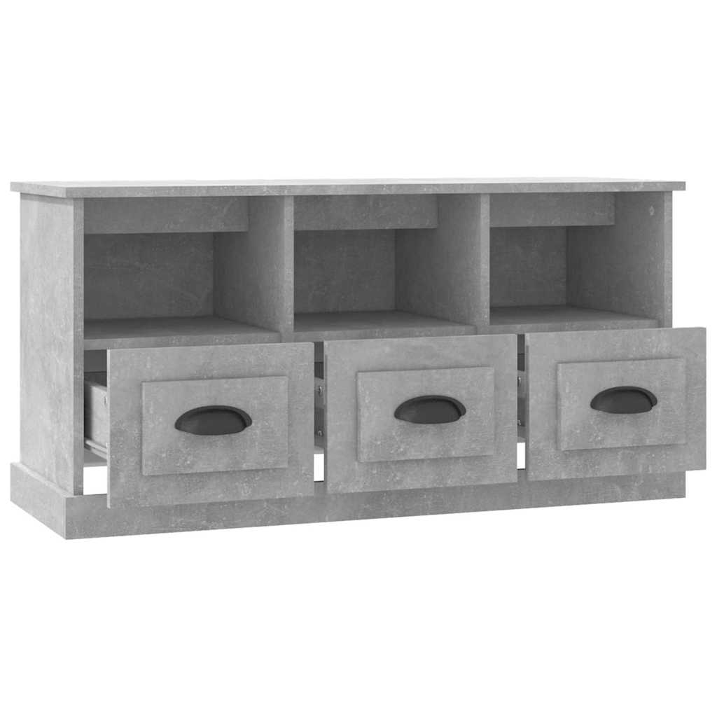 vidaXL Szafka pod TV, szarość betonu, 100x35x50 cm