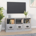 vidaXL Szafka pod TV, szary dąb sonoma, 100x35x50 cm
