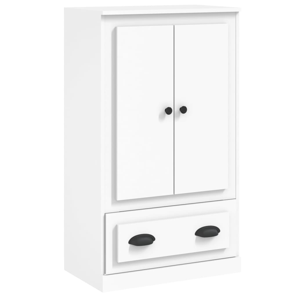 vidaXL Kredens, biały, 60x35,5x103,5 cm, materiał drewnopochodny