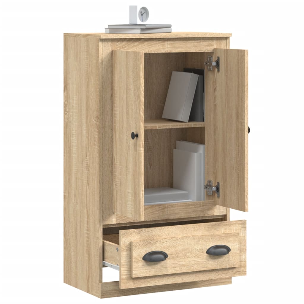 vidaXL Kredens, dąb sonoma, 60x35,5x103,5 cm, materiał drewnopochodny