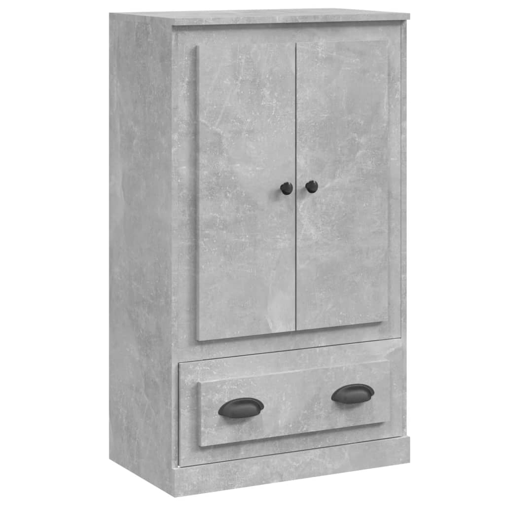 vidaXL Kredens, szarość betonu, 60x35,5x103,5 cm