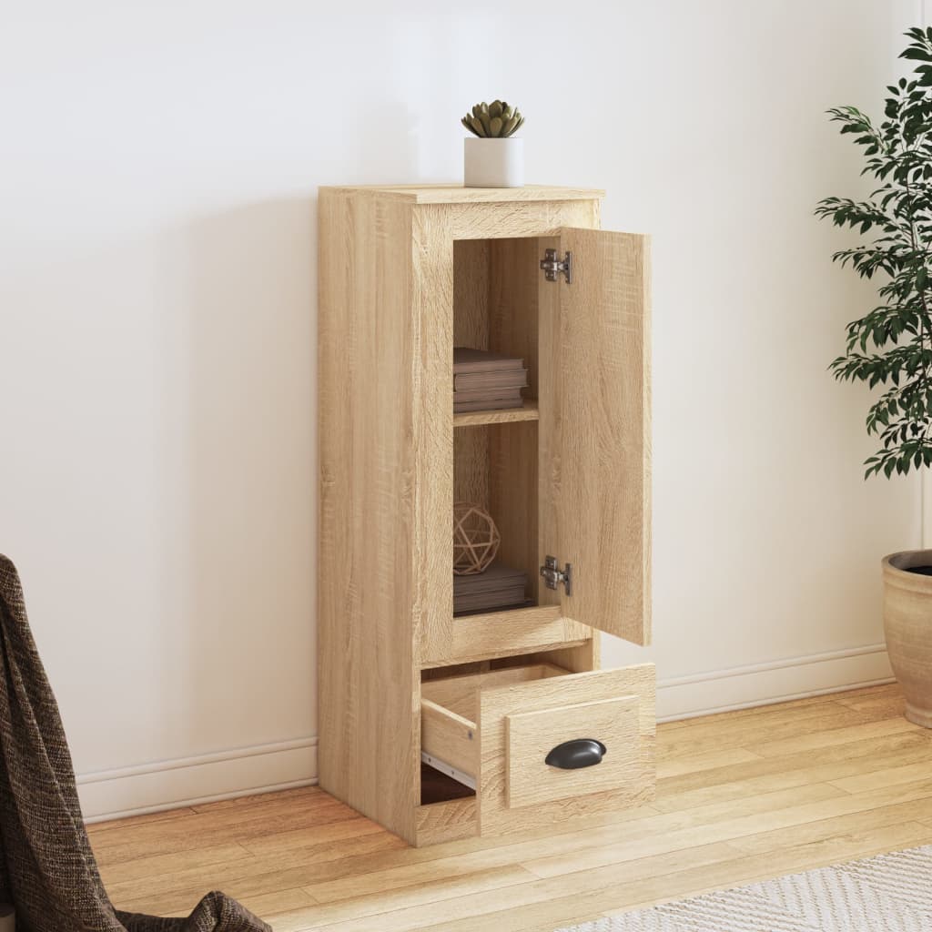 vidaXL Szafka, dąb sonoma, 36x35,5x103,5 cm, materiał drewnopochodny