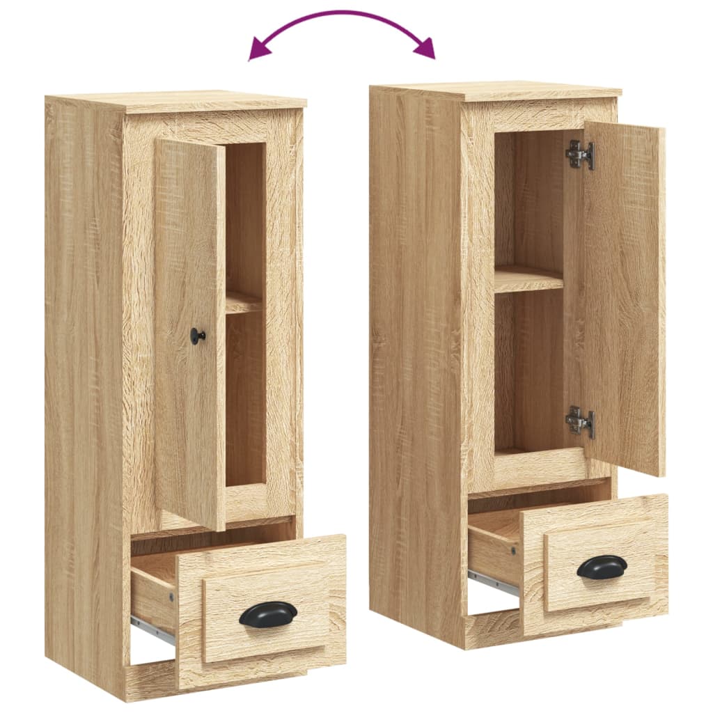vidaXL Szafka, dąb sonoma, 36x35,5x103,5 cm, materiał drewnopochodny