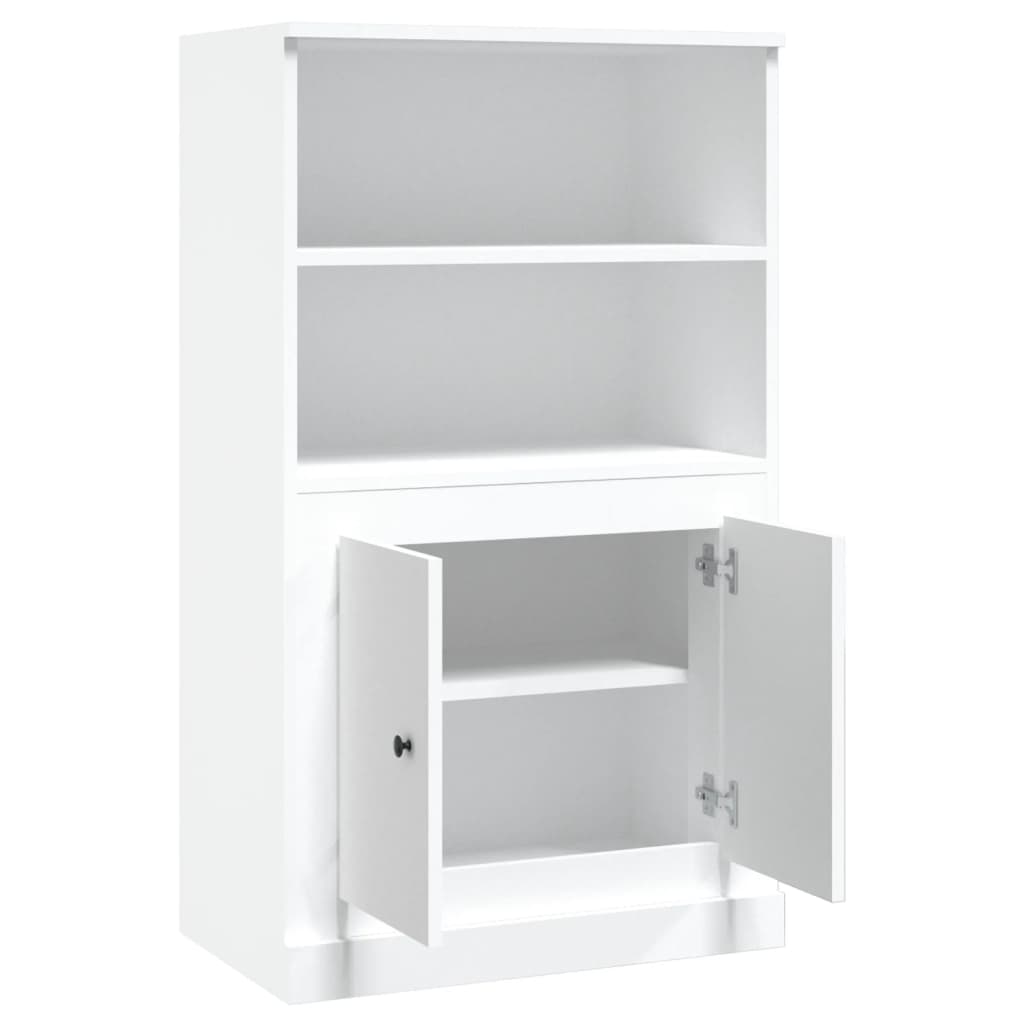 vidaXL Kredens, biały, 60x35,5x103,5 cm, materiał drewnopochodny