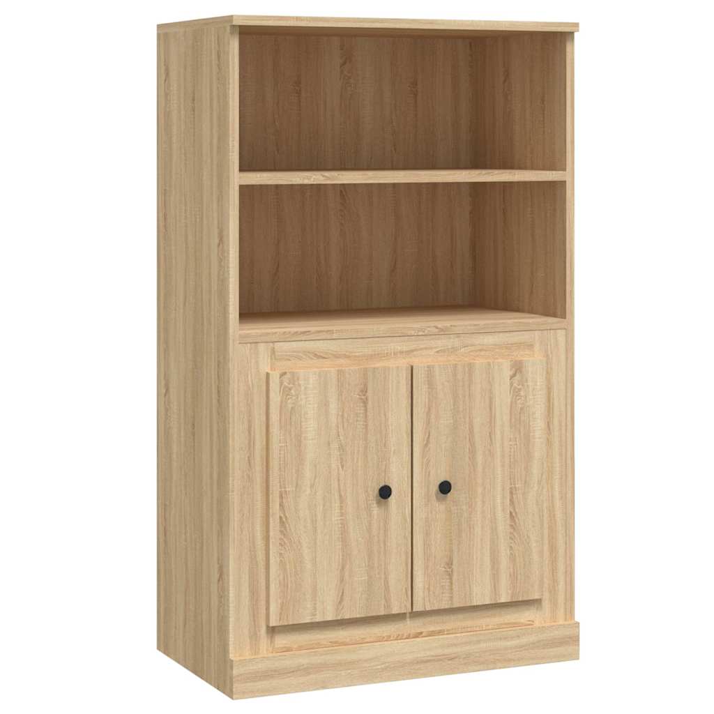 vidaXL Kredens, dąb sonoma, 60x35,5x103,5 cm, materiał drewnopochodny