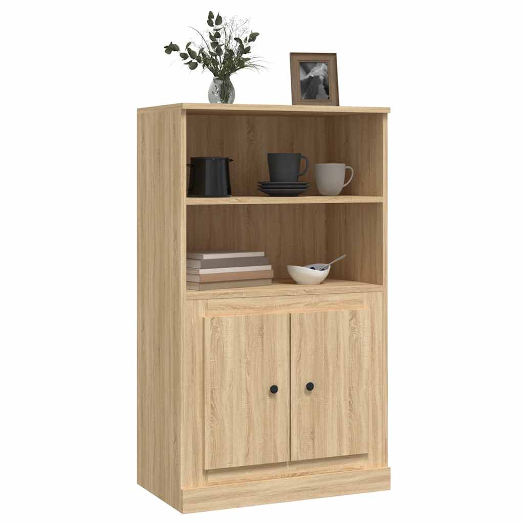 vidaXL Kredens, dąb sonoma, 60x35,5x103,5 cm, materiał drewnopochodny