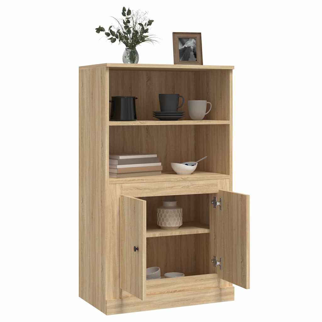 vidaXL Kredens, dąb sonoma, 60x35,5x103,5 cm, materiał drewnopochodny