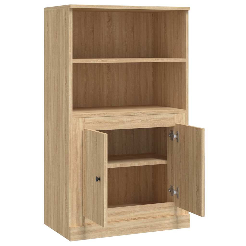 vidaXL Kredens, dąb sonoma, 60x35,5x103,5 cm, materiał drewnopochodny