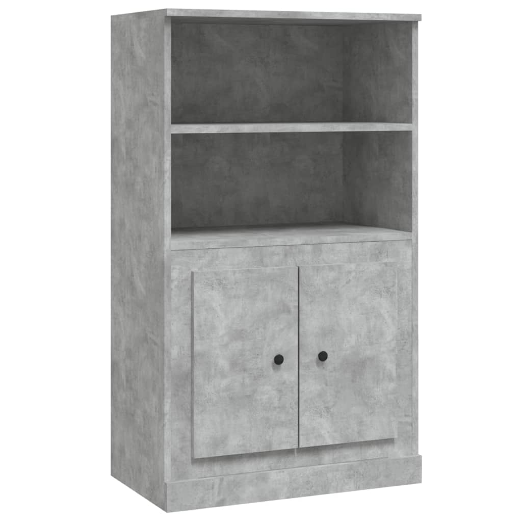 vidaXL Kredens, szarość betonu, 60x35,5x103,5 cm